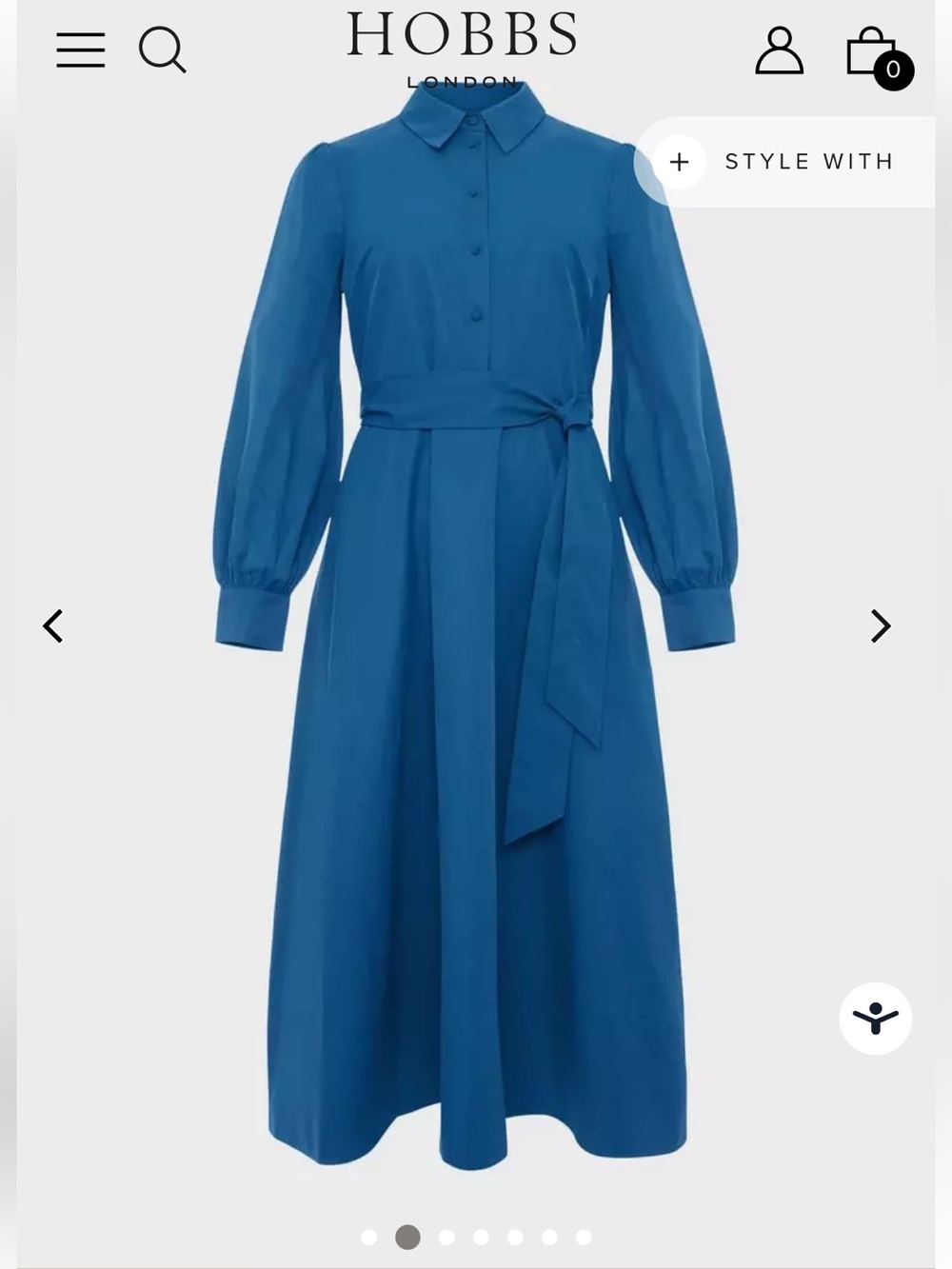 Hobbs London Ivana Dress blue - Picture 10 of 10